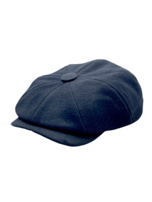 Mister Miller Albert's Ace - Bakerboy cap in black cashmere wool