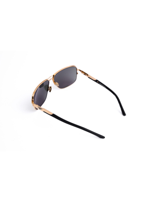 Bentley Titanium With Black Acetate-Gold Plated-Rose Gold Lens 9050