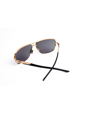 Bentley Titanium With Black Acetate-Gold Plated-Rose Gold Lens 9050