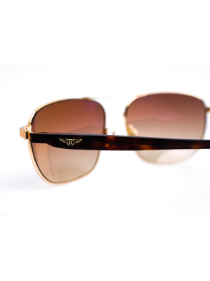 Bentley Titanium-Gold Plated-Havana Acetate-Rose Lens