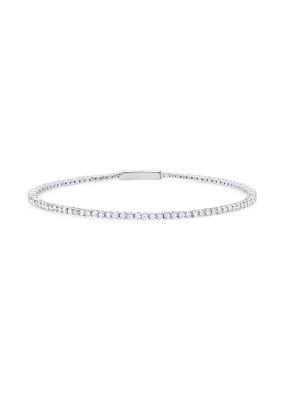 Crislu Flex Bracelet Finished in Pure Platinum