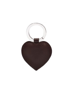 Ettinger Lifestyle Heart Key Fob Chestnut/Silver