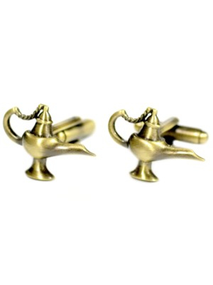 Genie Lantern Cufflinks Bronze 