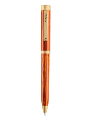 Montegrappa Zero Zodiac Leo Ballpoint Pen, Yellow Gold IP Steel