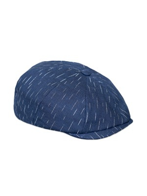 Mister Miller Jack's Seas - Newsboy cap in navy Japanese linen