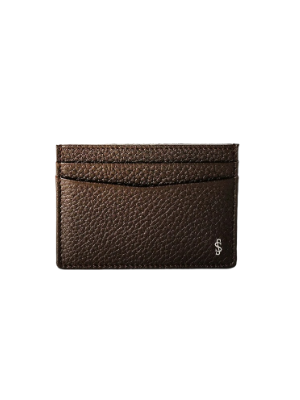 Serapian Pocket case 4 cards Cachemire Espresso