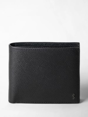 Serapian 4 card bilfold wallet with coin pouch leather