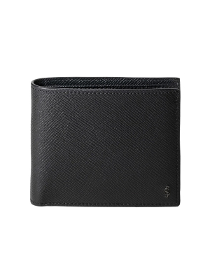 Serapian 4 card bilfold wallet with coin pouch leather