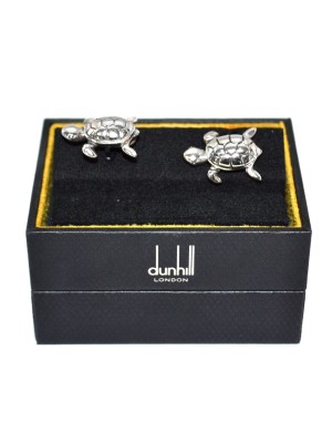 Dunhill Sterling Silver Turtle Cufflinks