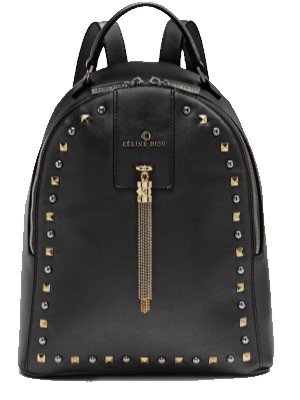 Celine Dion Backpack Faux-Leather - black