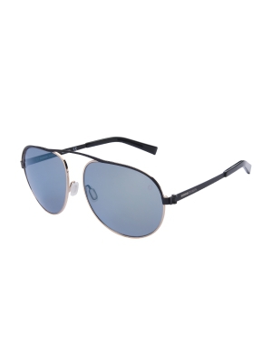 Momo Design Sunglasses Gents  Aviator Shape Metal Frame Grey With Green Mirror Lens