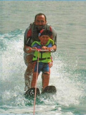 Waterski lesson with private boat and instructor