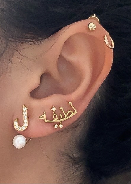 Gold Arabic Design Earrings Long Design 🌟🥀 #jewellery#earringstyle# earrings#necklace#bangle#ring | Instagram